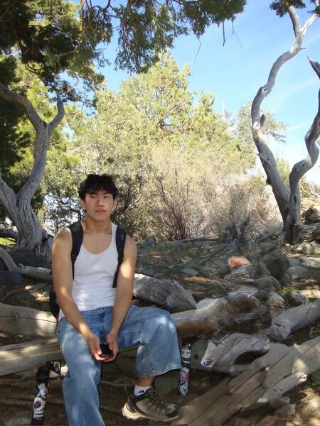 Timothy on hike